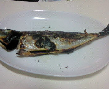 あじの塩焼き